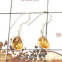 Citrine Cut E - BZE713-Solid 925 Sterling Silver Bezel Earrings Cut Gemstone Wholesale Collection India