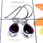 Garnet A - CES995-Casting Fancy Earring with Semiprecious Gemstone