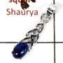 Lapis Cab O - SSP817-Party Wear Celtic Design Light Wight Pendant 925 Sterling Silver Cab Gemstone