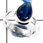 Kyanite Cab D - SCR795-925 Sterling Silver Gorgeous Cab Gemstone Casting Design Ring