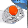 Carnelian Cut G - CMJ804-Handmade Design Cut Gemstone Solid 925 Sterling Silver Ring