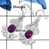 Purple Turquoise Cab E - CMJ786-Party Look Natural Cab Gemstone 925 Sterling Silver Designer Earrings