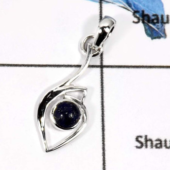 Lapis Lazuli L - CSP916-Beautiful Party Look Fashionable Designer Casting Pendants 925 Sterling Silver