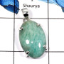 Amazonite C - SPS894-Fabulous Amazonite Wholesale Prong Setting Pendants 925 Sterling Silver
