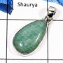 Amazonite G - SPS894-Fabulous Amazonite Wholesale Prong Setting Pendants 925 Sterling Silver