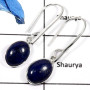 Lapis Lazuli G - SDE605-Attractive Gemstone Lapis Lazuli Handmade Designer Earrings 925 Sterling Silver