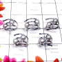 5 Pcs. Pearl A - PPR995-Sterling Silver Pearl Gemstone Fancy Ring