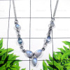 Rainbow Moonstone F - SDN995-Exclusive Silver Semiprecious Gemstone Gorgeous Necklace